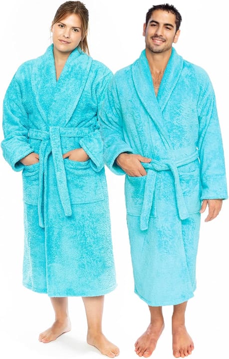 Classic Turkish Towels terry bathrobe, 550 GSM