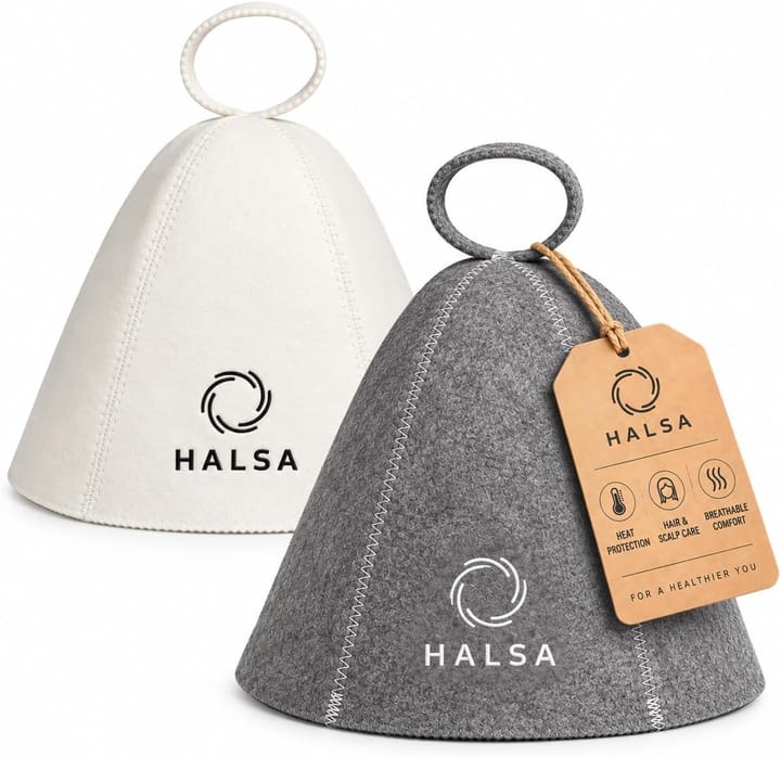 Halsa wool felt sauna hat, 2 pack