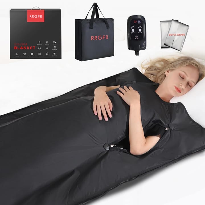 RRGFB infrared sauna blanket with arm holes
